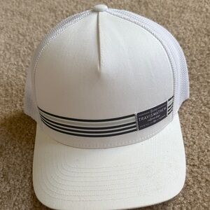 Travis Mathew White Mesh Flexfit Cap